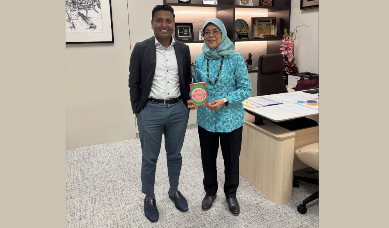 Academic Walid J Abdullah calls Mdm Halimah a voice of ‘moral clarity’ in his new book
